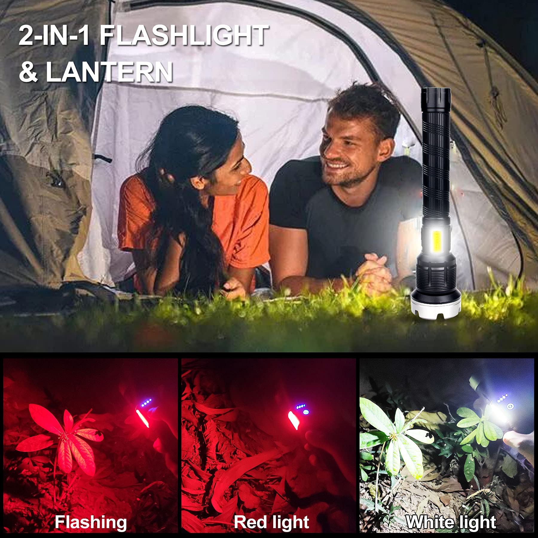 🎁Last Day Promotion- SAVE 48%🏠LED Rechargeable Tactical Laser Flashlight(Buy 3 Free Shipping)