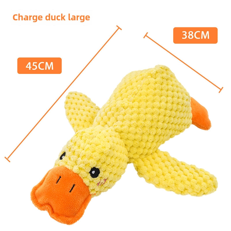 Cat Yellow Duck Dog Toy Plush Bite-Resistant Molar Sound Solving Artifact Golden Corgi Pet Supplies