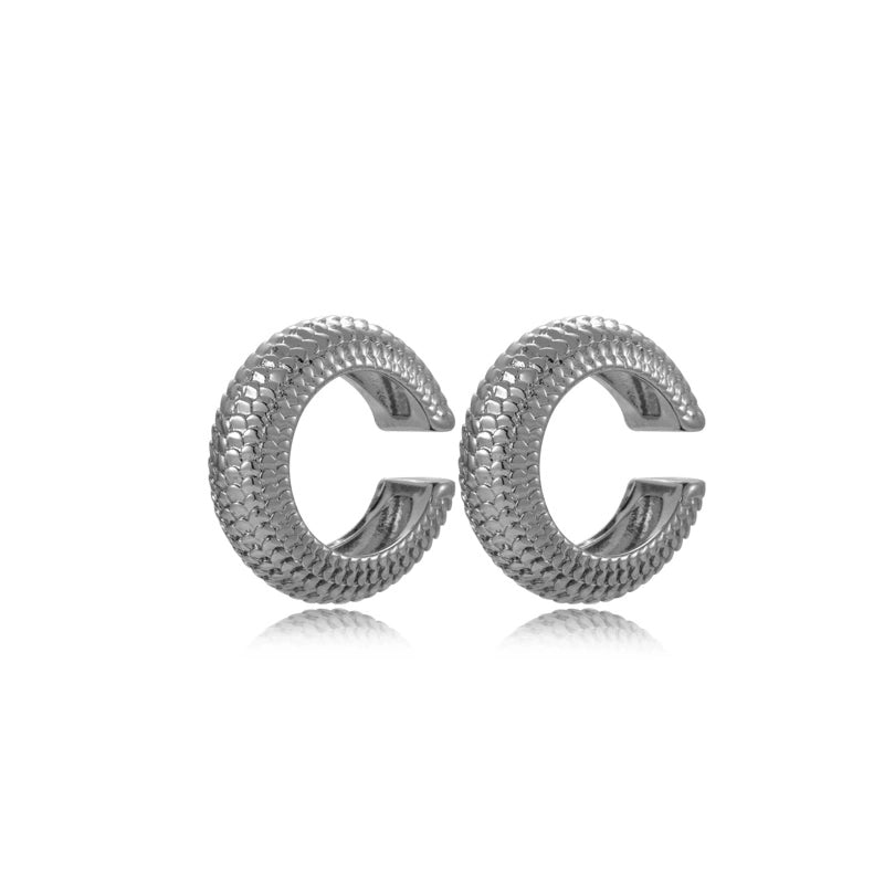 1 Pair Vintage Style French Style Minimalist C Shape Copper Earrings