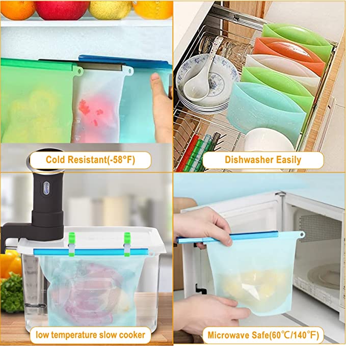 Food Grade Reusable High Temperature Resistant Silicone Preservation Bag