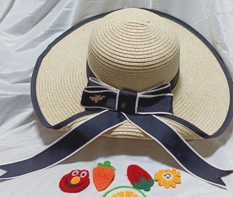 Women's Minimalist Commute Color Block Flat Eaves Sun Hat