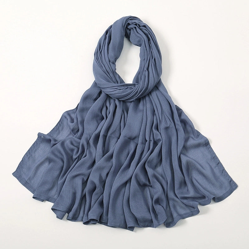 Women's Elegant Minimalist Solid Color Rayon Kerchief