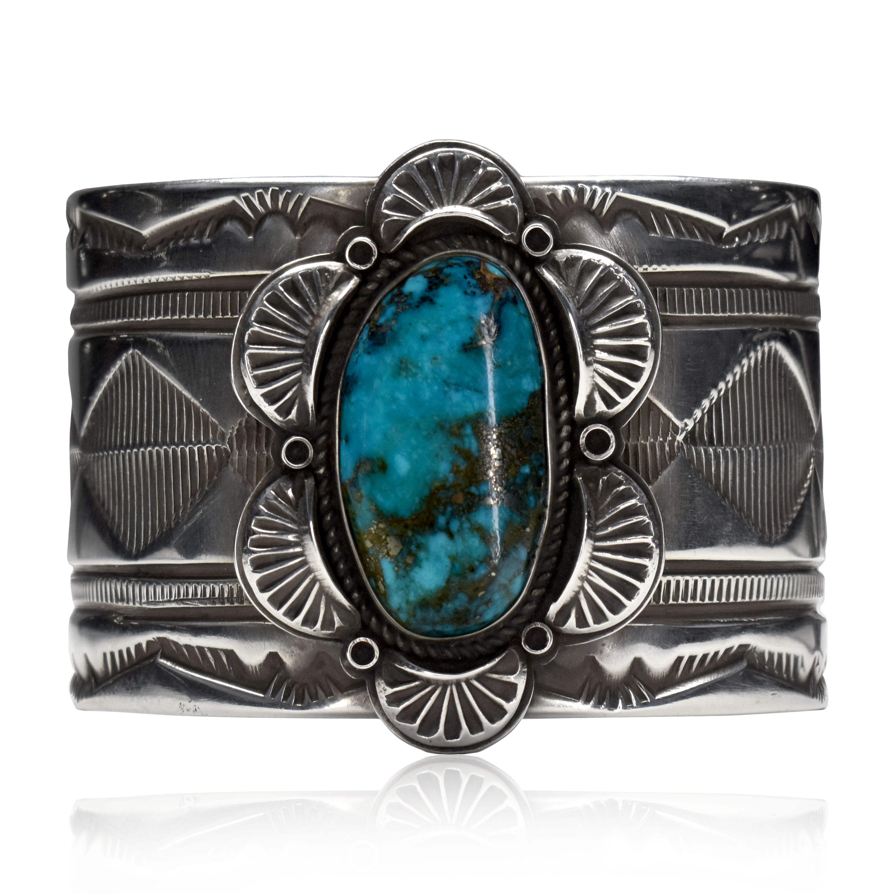 Kingman Free Form Cabochon Cuff