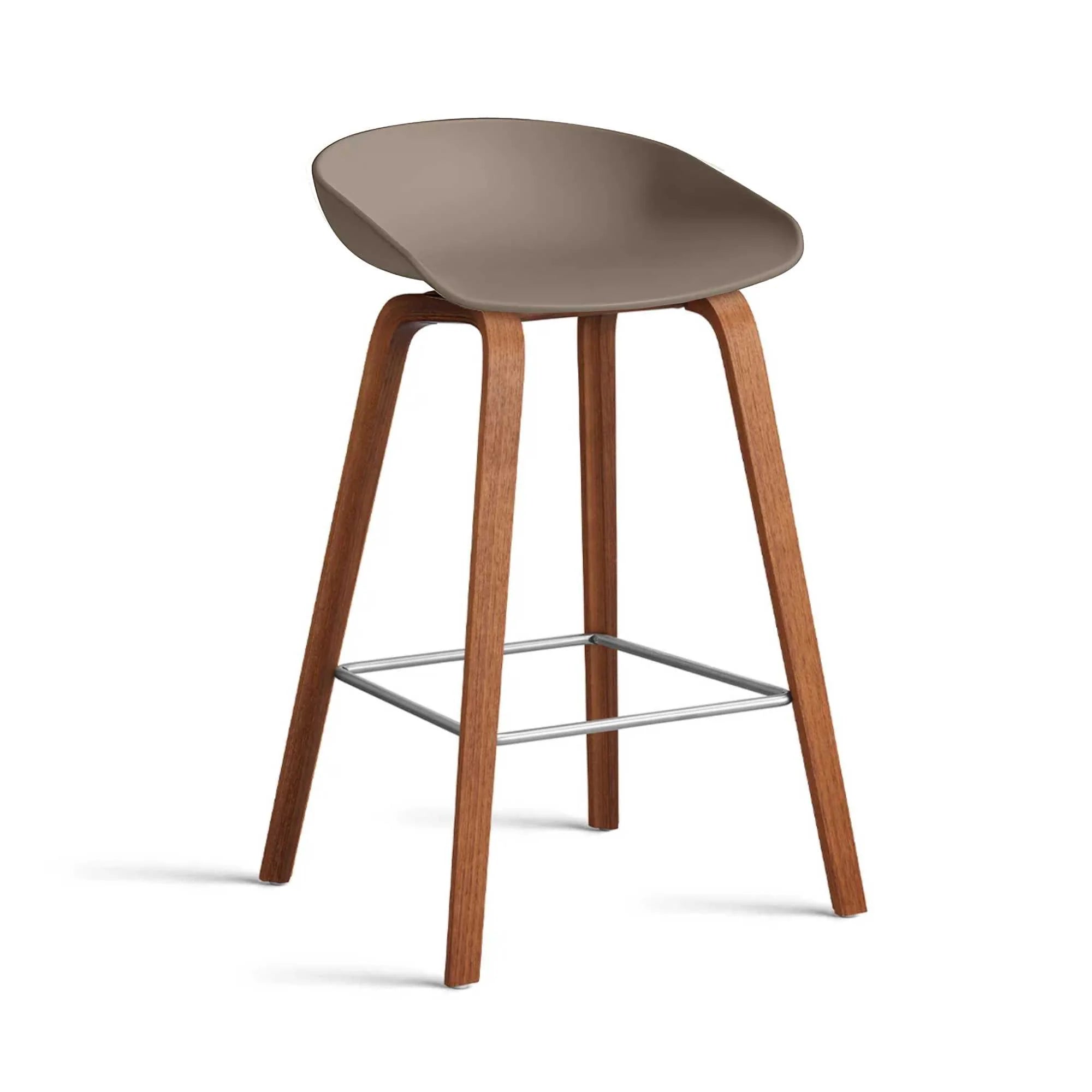 Hay About A Stool AAS32 LOW Counter Stool (65cm). khaki/walnut