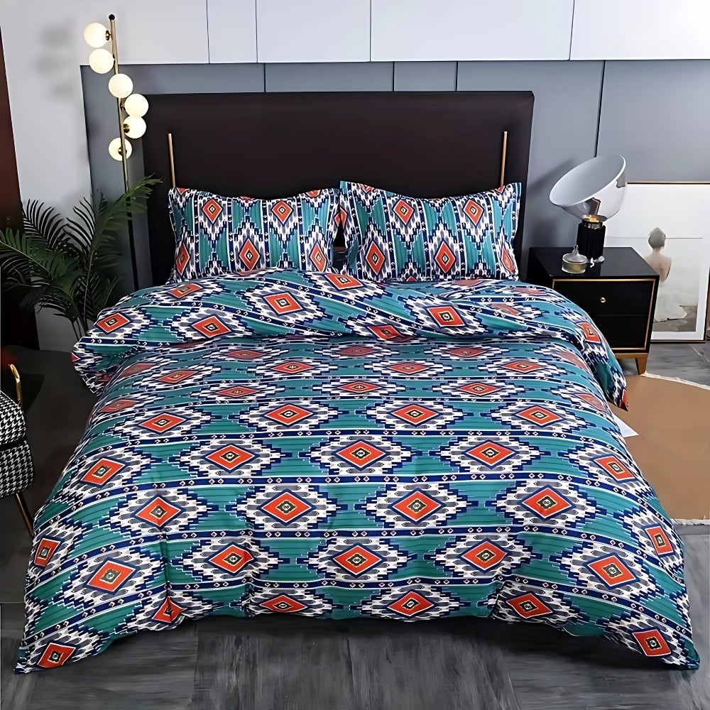 Indara Boho Tribal Print Quilt Cover Set