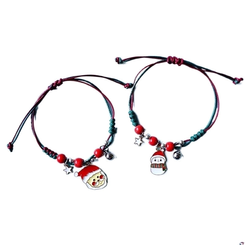 Fashion Santa Claus Snowman Alloy Women's Bracelets 1 Piece