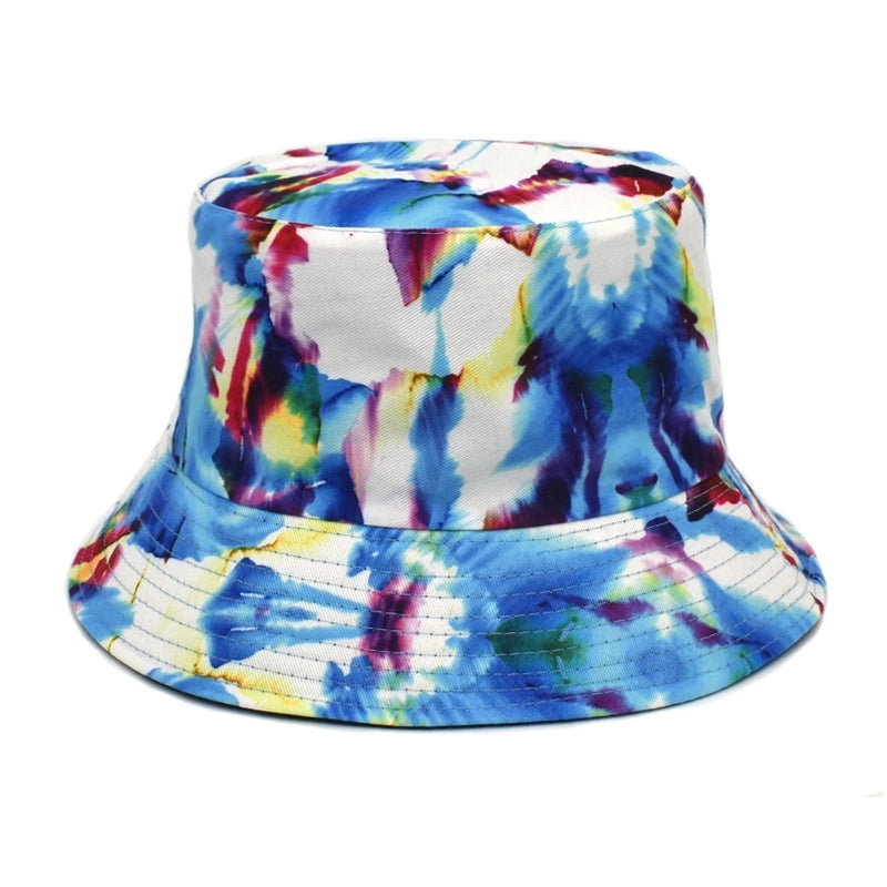 Unisex Hip-hop 3d Print Color Block Elephant Flat Eaves Bucket Hat