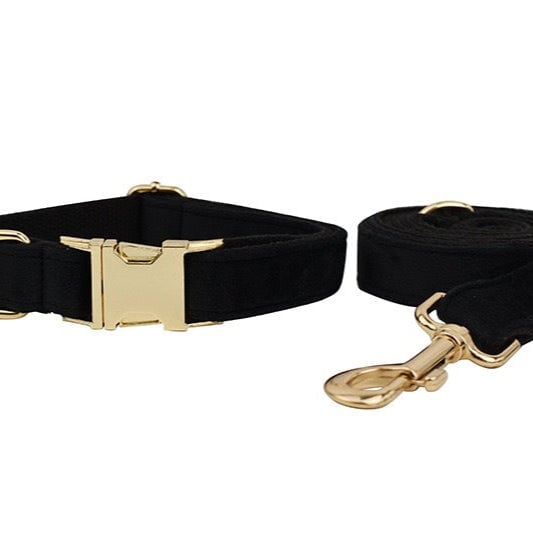 Velvet Personalized Dog Harness Collar Leash