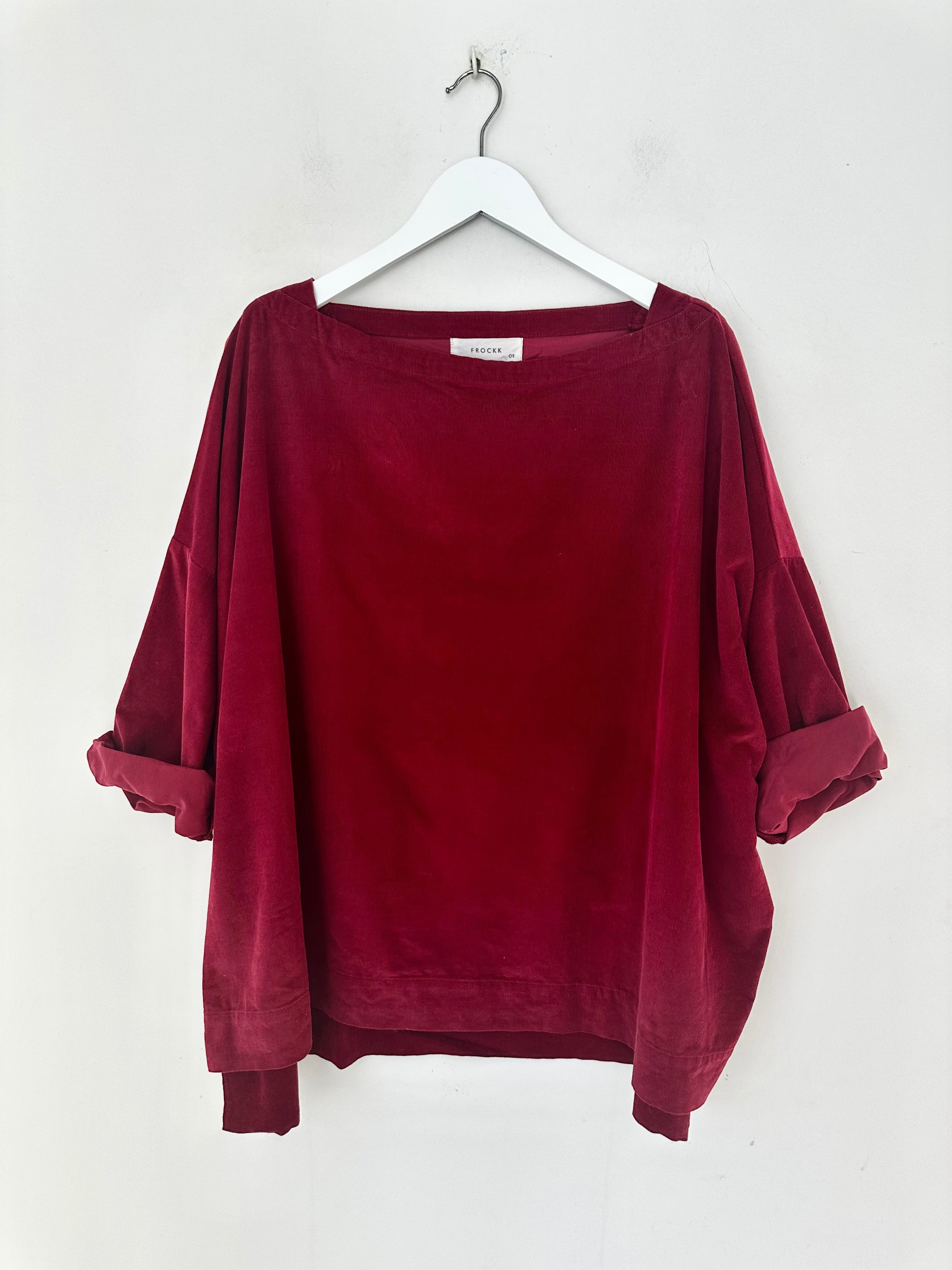 avril top - merlot cord