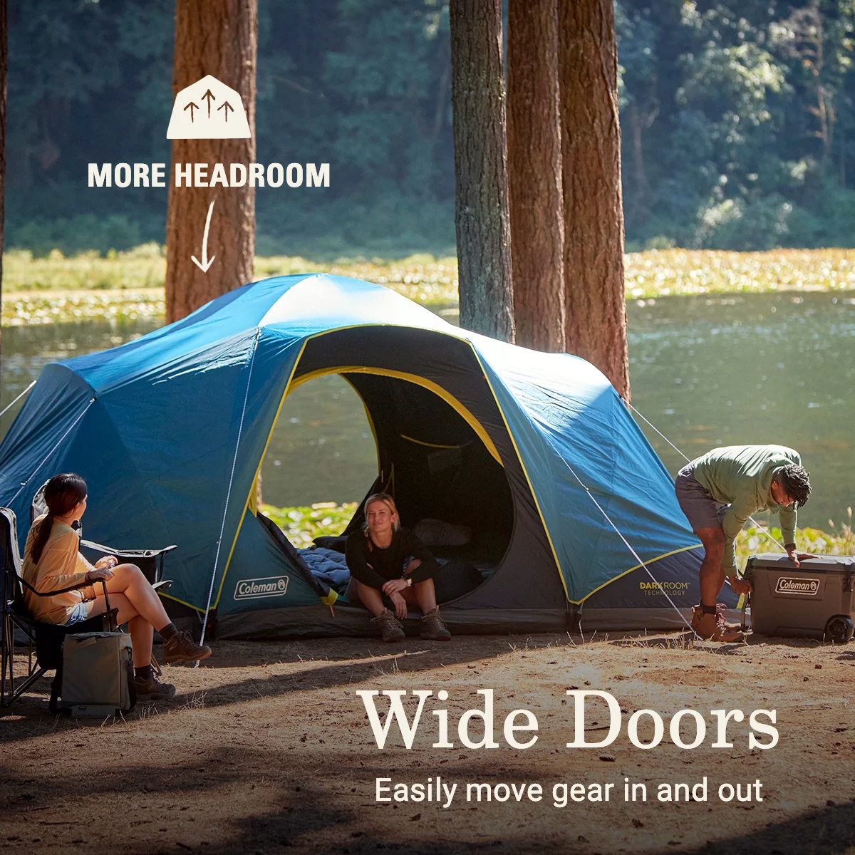 Skydome™ XL 10-Person Camping Tent with Dark Room™ Technology