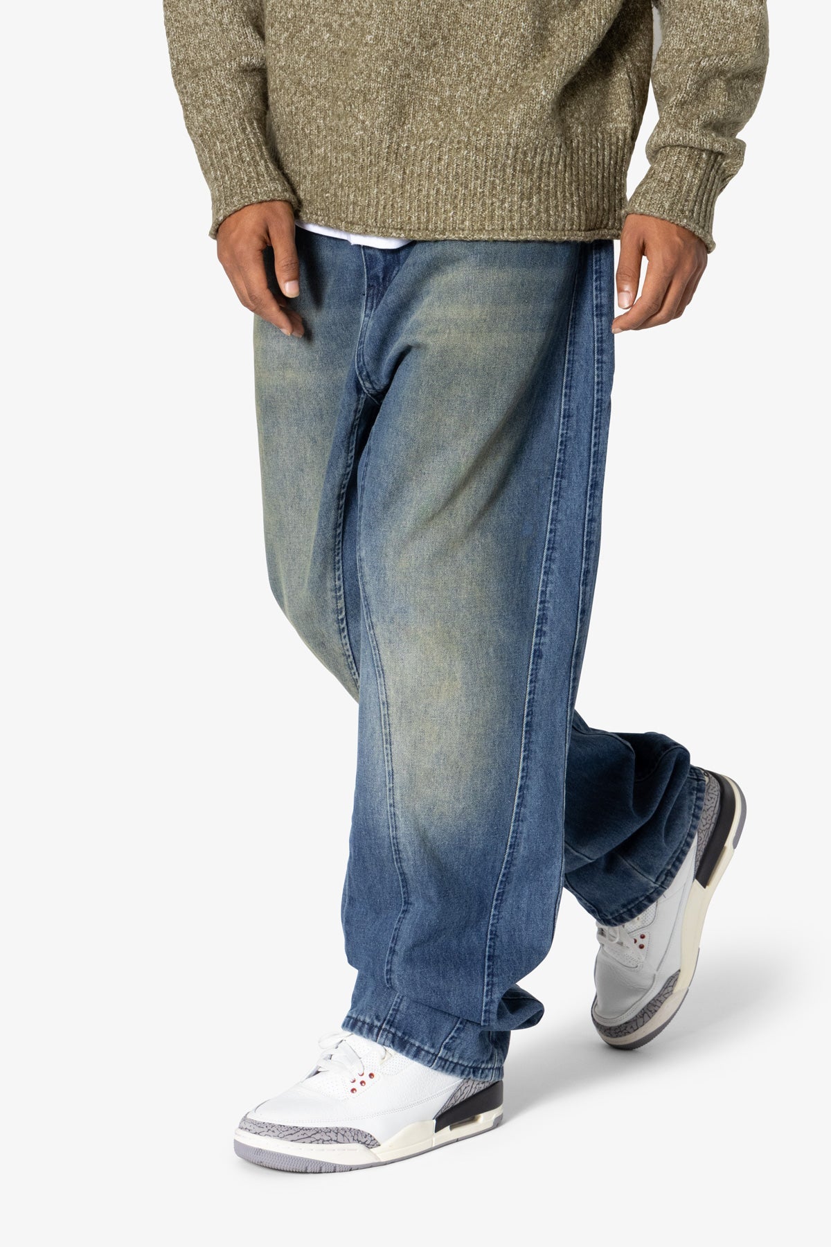 Ultra Baggy Tower Denim - Medium Blue