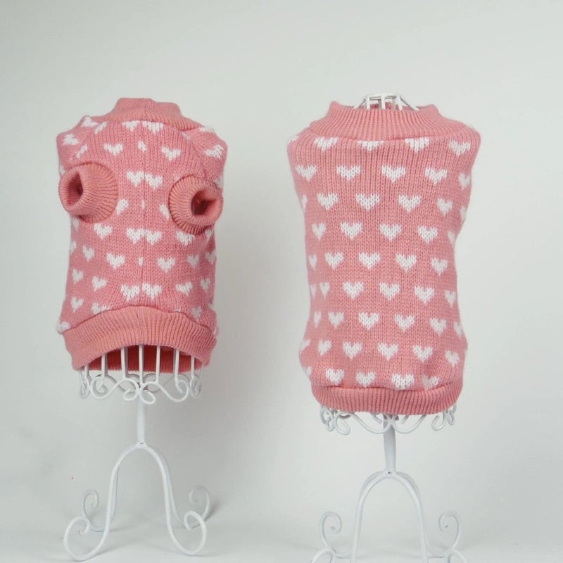 Casual Acrylic Heart Shape Pet Clothing