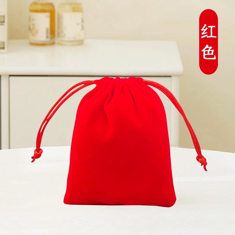 100 Pieces Factory Flannel Jewelry Packaging Bag Buddha Beads Jewelry Play Bag Brocade Bag Gift Bag Drawstring Bag