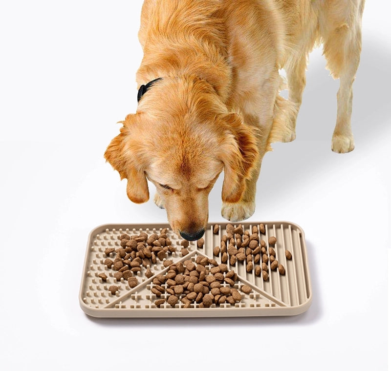 Elegant Minimalist Silica Gel Solid Color Pet Tableware