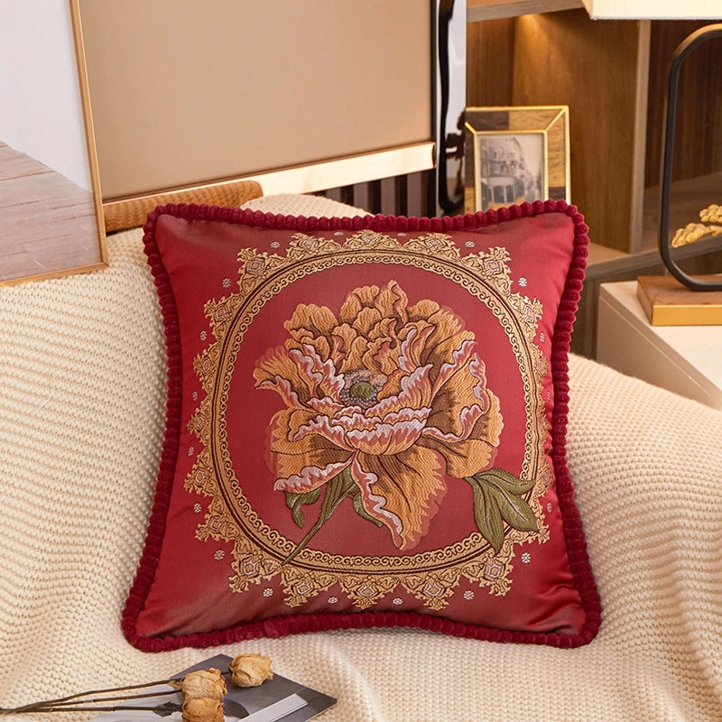 Vacation Flower Polyester Pillow Cases