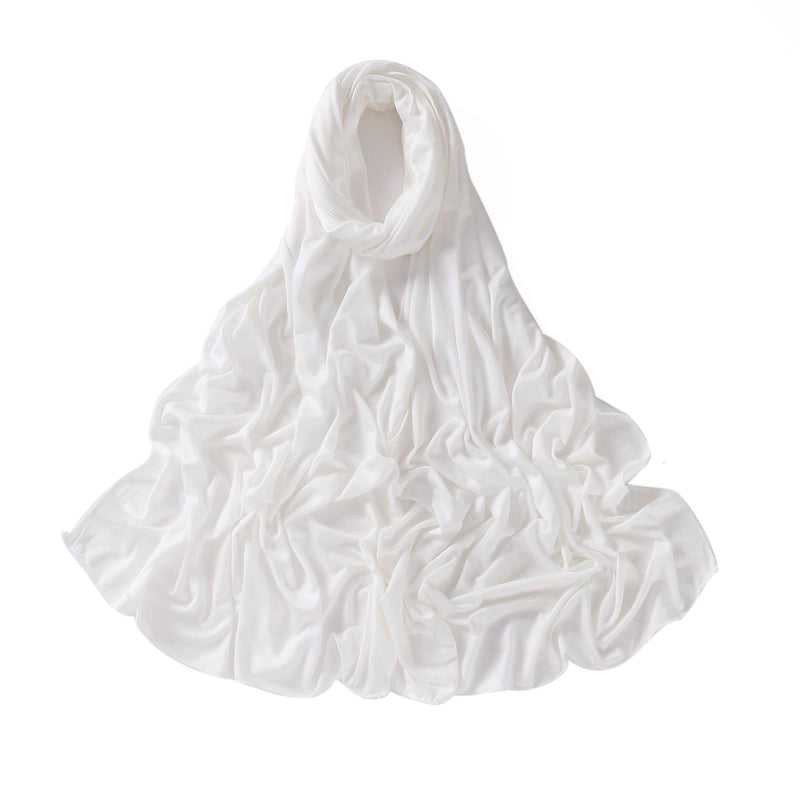 56 Color Optional Jersey Solid Color Mercerized Cotton Scarf Modal Long Scarf Jersey Cover Head Turban