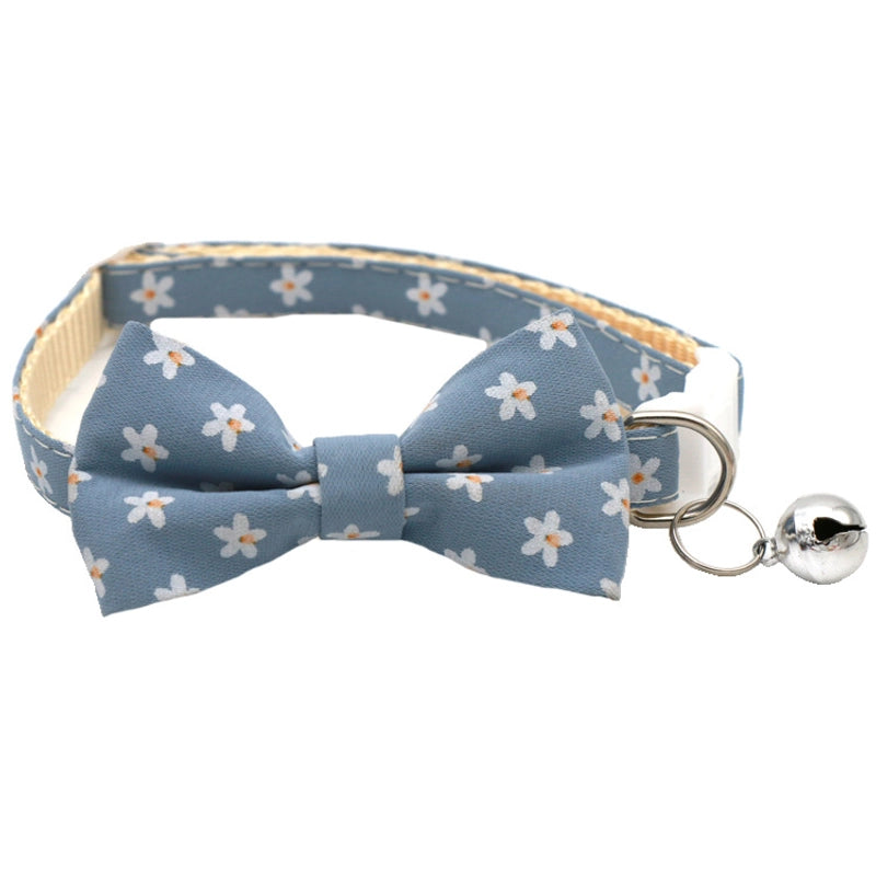 Sweet Cotton Polyester Lattice Pet Collar