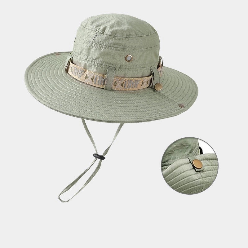 Unisex Casual Minimalist Letter Solid Color Embroidery Big Eaves Bucket Hat