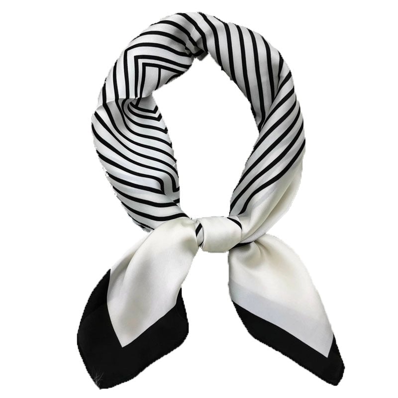 Women's Casual Elegant Minimalist Printing Satin Printing Silk Scarf