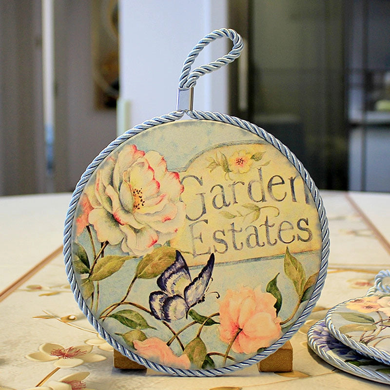 Casual Vacation Flower Ceramic Placemat 1 Piece