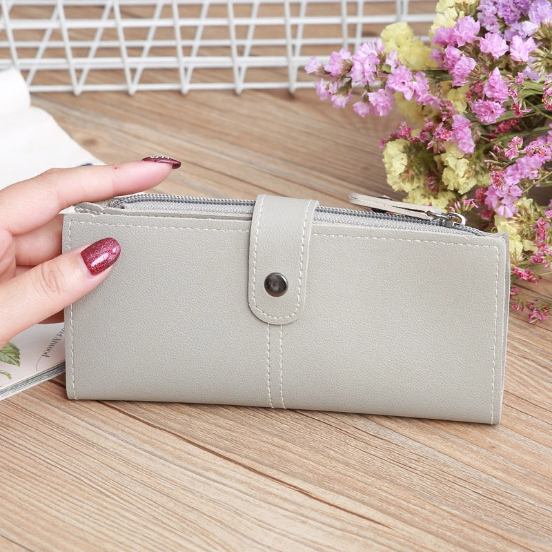 Women's Multi-function Zipper Multi-card Position Buckle Zipper Wallet