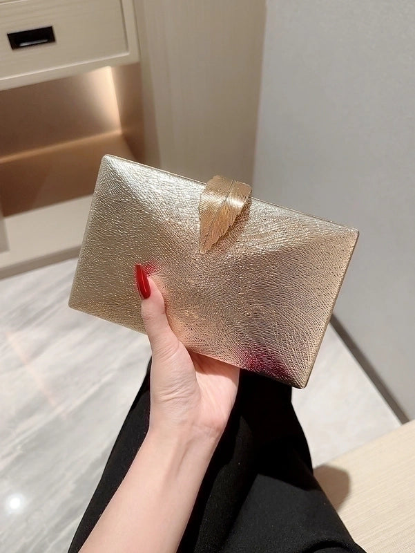 3 Pieces Women's Pu Leather Color Block Elegant Vintage Style Classic Style Square Buckle Clutch Bag Square Bag Evening Bag
