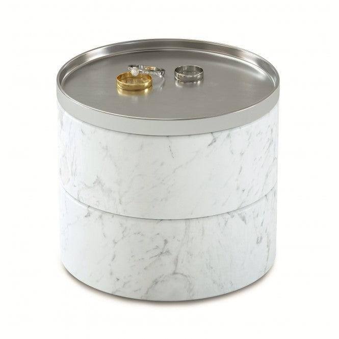 Tesora Storage Box - White Resin