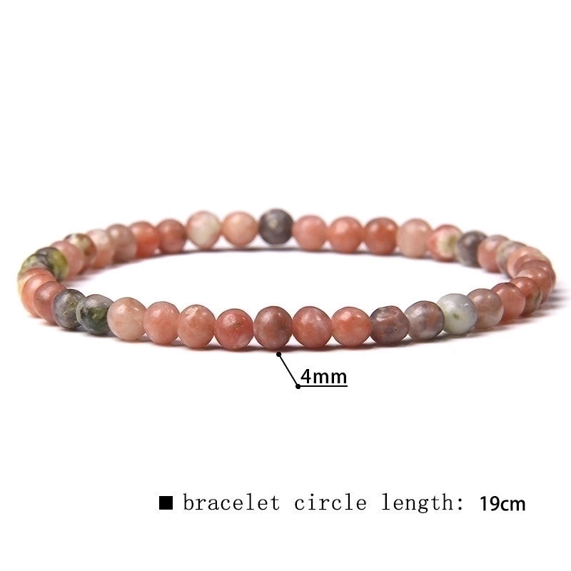 Minimalist Marble Natural Stone Beaded Bracelets