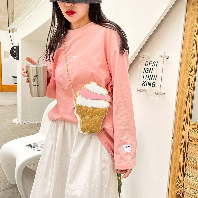 Women's Small All Seasons Pu Leather Streetwear Chain Bag
