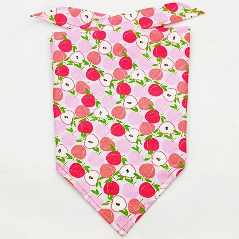 Cartoon Style Cotton Flower Printing Pet Saliva Towel