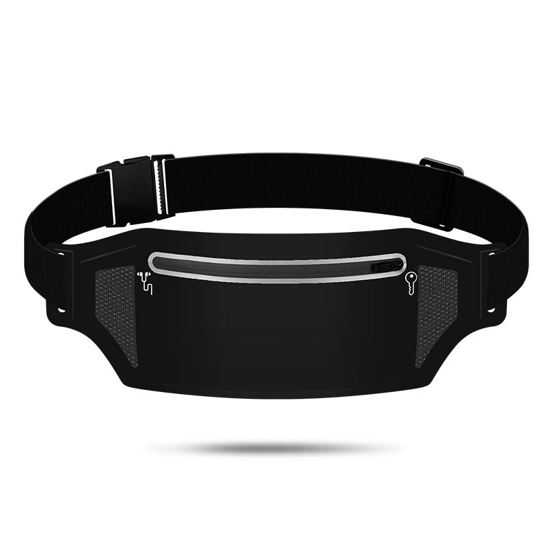 Unisex Sports Solid Color Lycra Waterproof Anti-theft Waist Bags
