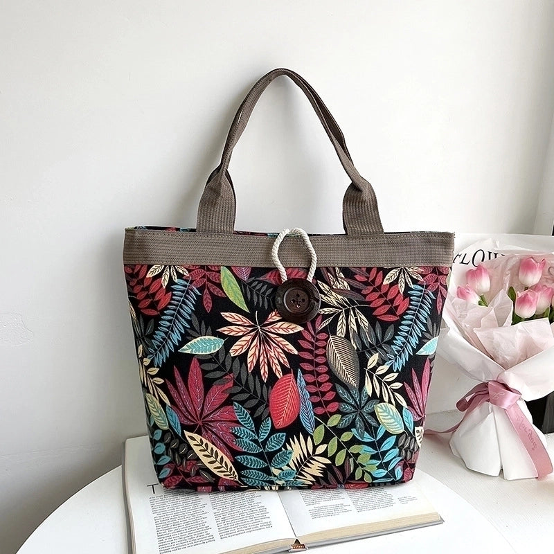 Women's Small All Seasons Canvas Ethnic Style Tote Bag