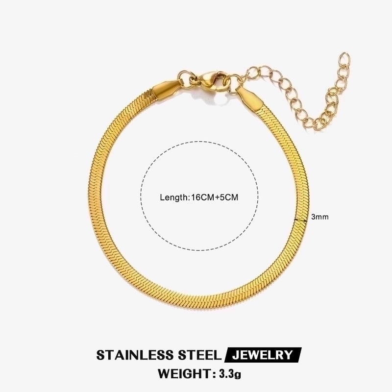 IG Style Minimalist Twist 304 Stainless Steel 18K Gold Plated Bracelets In Bulk