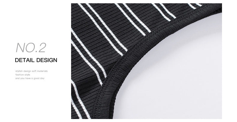 Striped Round Neck Dress(8 Colors)