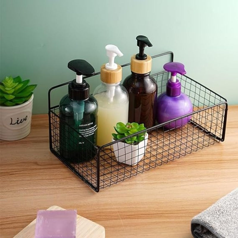 Wall Mounted Storage Rack . Bathroom Organizer Rack
