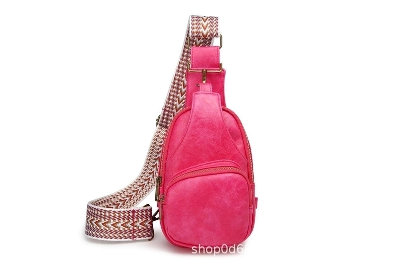 Women's Vintage Style Solid Color Pu Leather Waist Bags