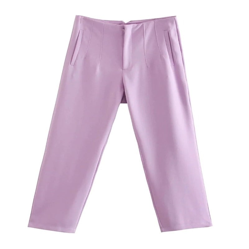 Fashion Office Wear Straight Pants