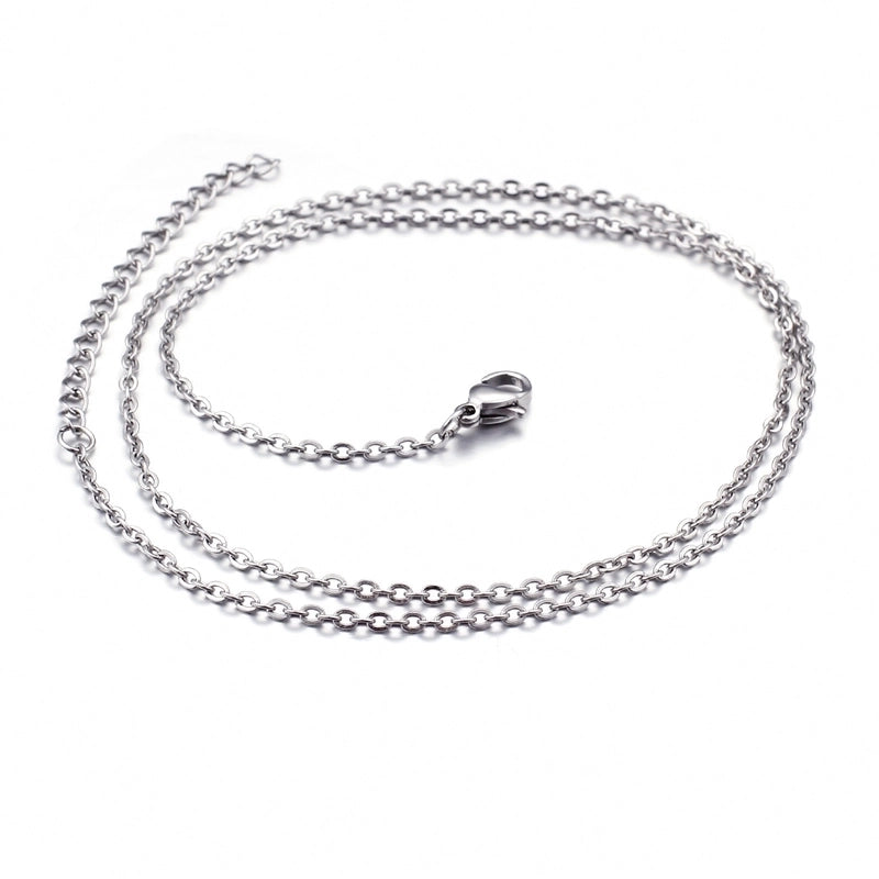 Titanium Steel 18K Gold Plated Fashion Plating Necklace