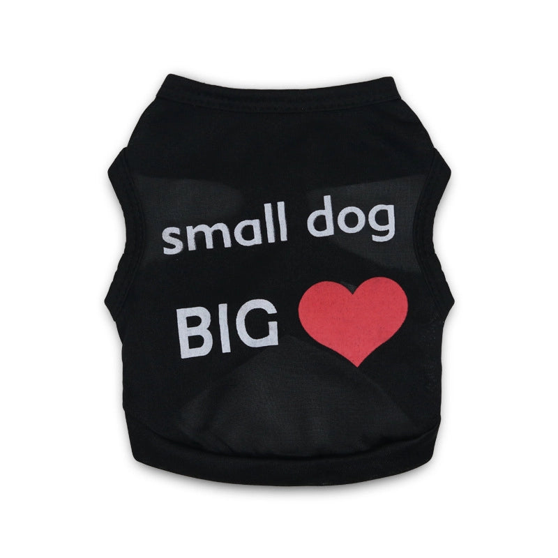 Pet Supplies Dog Clothes 5-style Polyester Large And Small Dog Pet Vest Spring And Summer