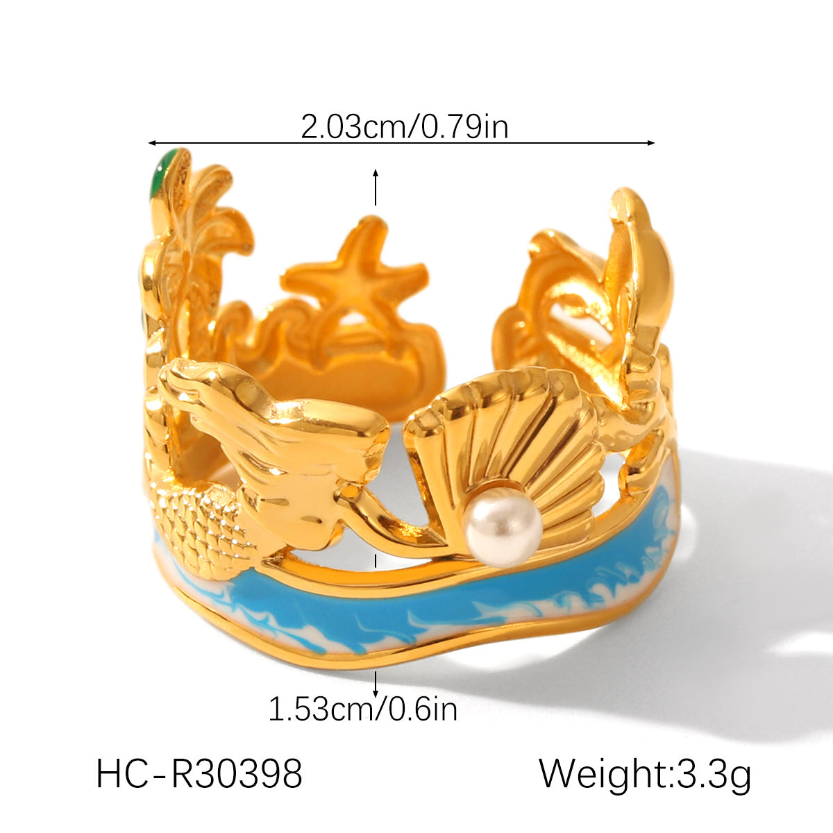 Summer Beach Holiday Style Coconut Tree Marine Life Stainless Steel Oil Drop Bracelet Titanium Steel Bracelet