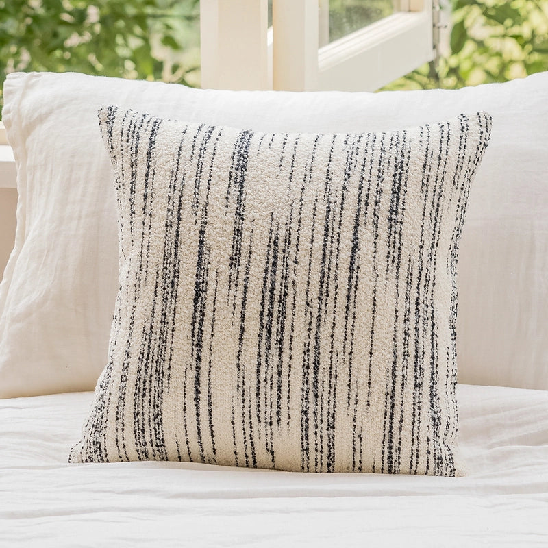 Black And White Sofa Pillowcase French Living Room Horizontal Bedside Cushion Cover Woven Pillow Bed Home