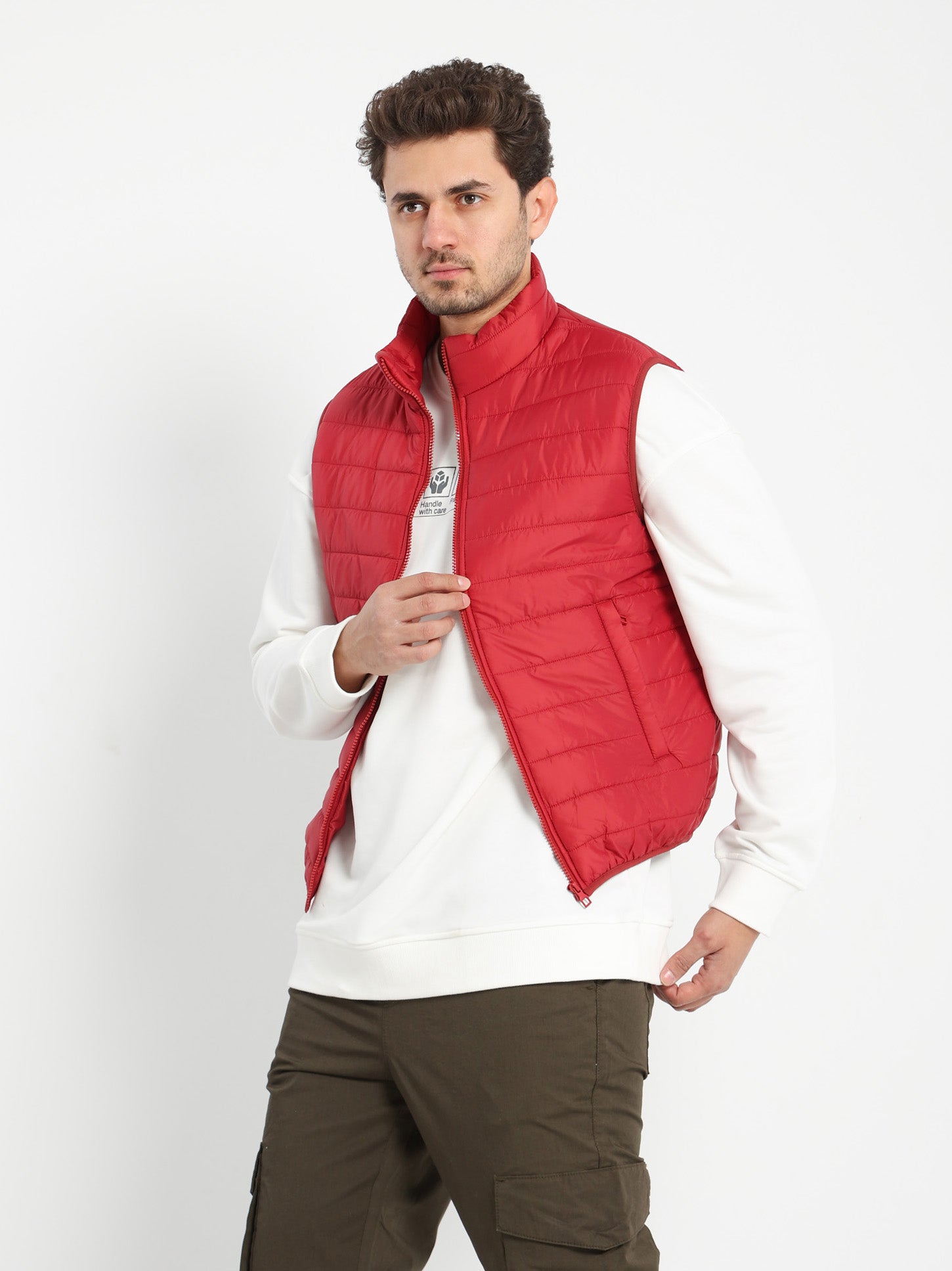 Textured Puffer Vest