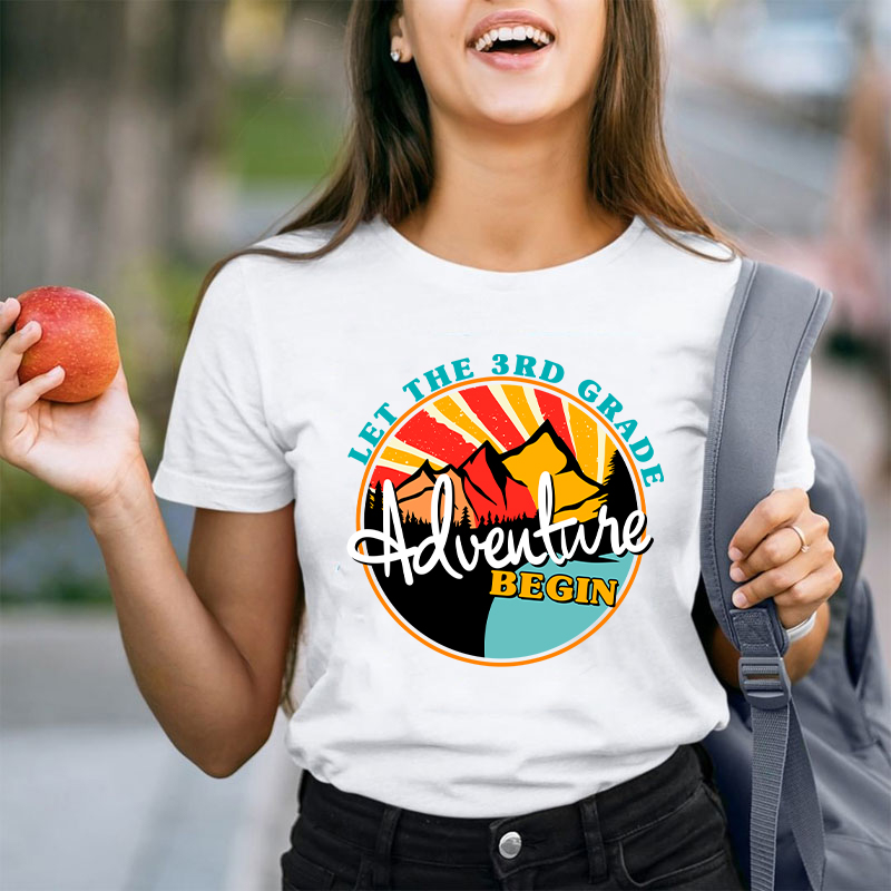 Personalized Let The Adventure Begin Teacher T-Shirt