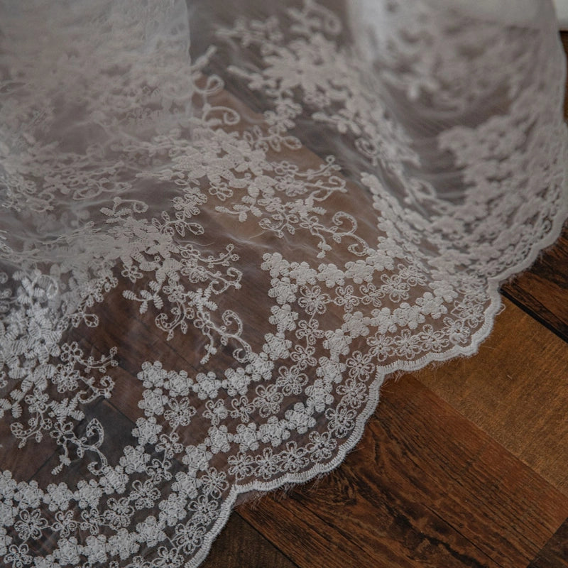 Tablecloth Cake Photography Background Embroidered Props Cloth White Tablecloth