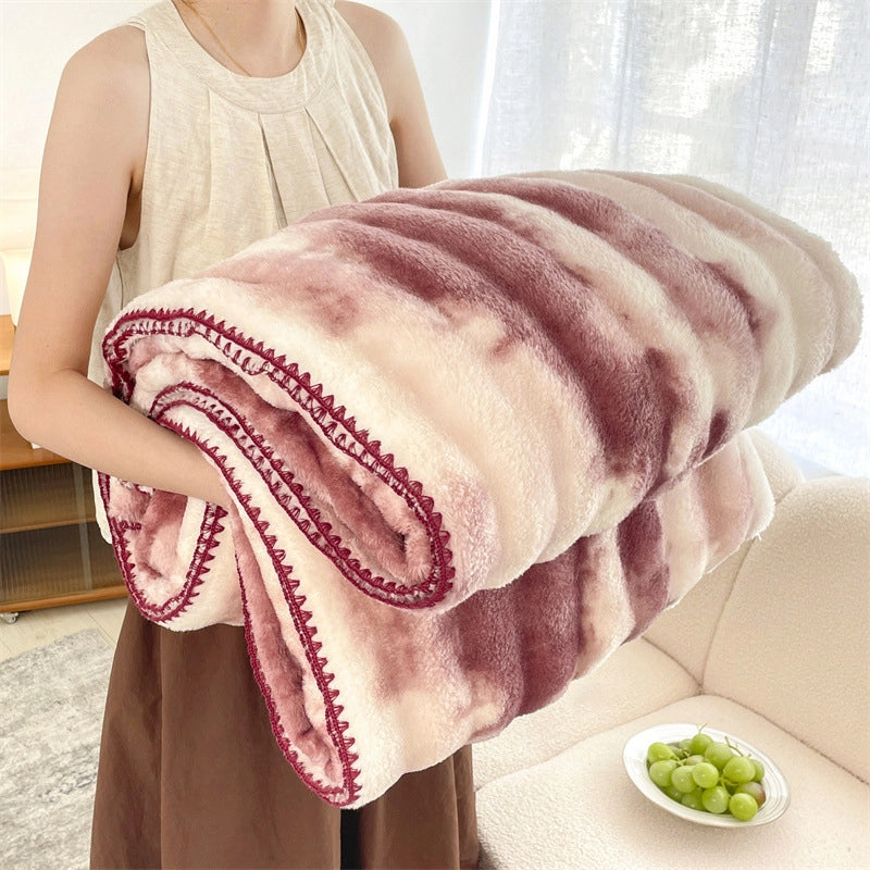Casual Solid Color Polyester Blanket Couch & Sofa Decor