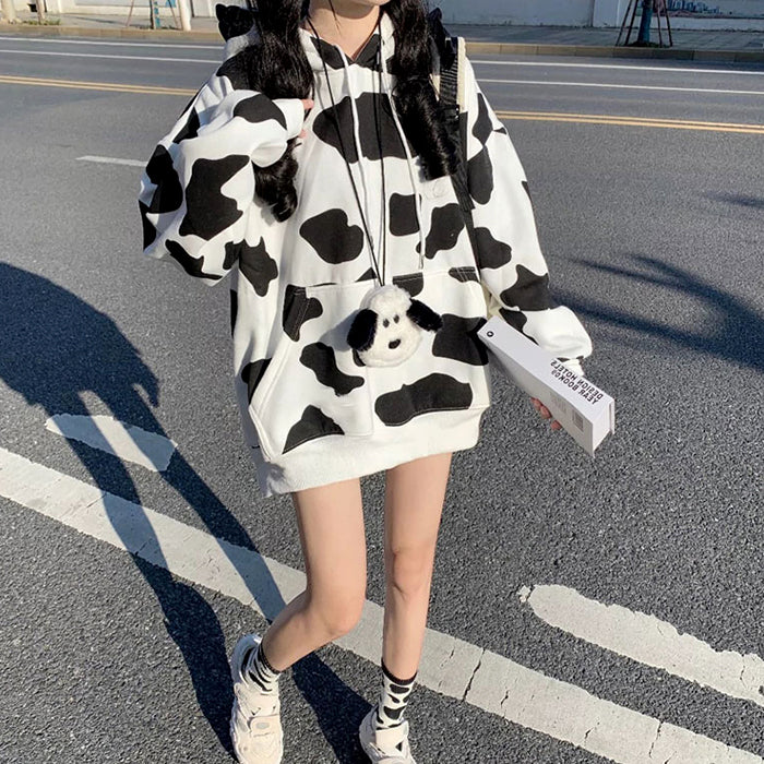 Harajuku Cow Sweatshirt KF82295