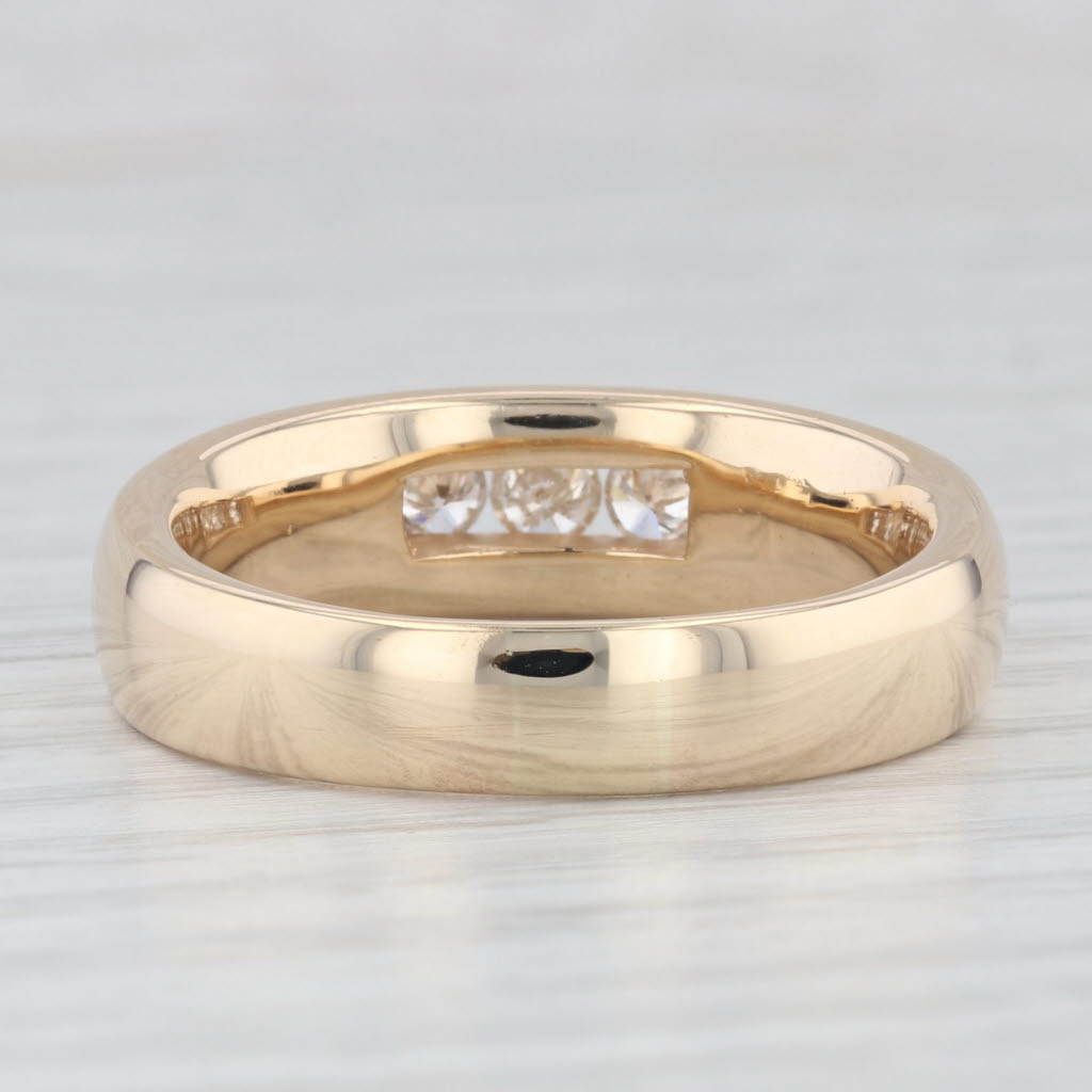 1ctw Diamond Men's Wedding Band 14k Yellow Gold Size 12.5 Ring