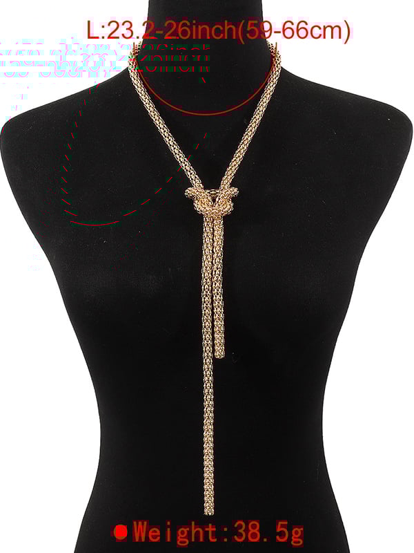 Chains Knot Tasseled Necklaces Accessories