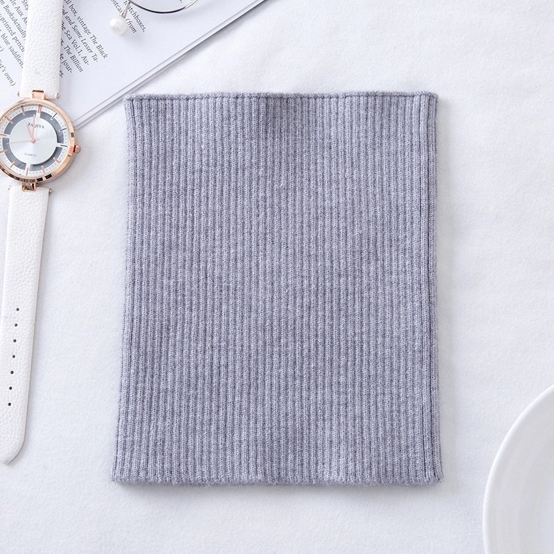 Cashmere Neck Sleeve Women's Knitted Elastic High Neck Cervical Warm Shading Neck High Neck Fake Collar Hair Band Headband Scarf