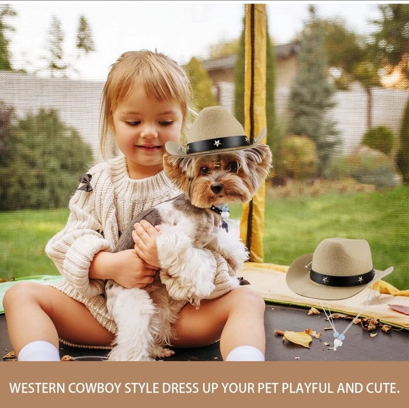 Classic Dog Western Cowboy Hat Mini Toy Hat Puppy Pet Dog Cat Pet Pie Direct Supply